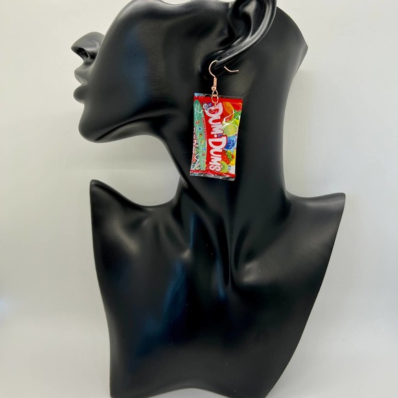Dum Dums Earrings - Lollipop Earrings - Candy Mini Brands Earrings - Picture 4 of 5